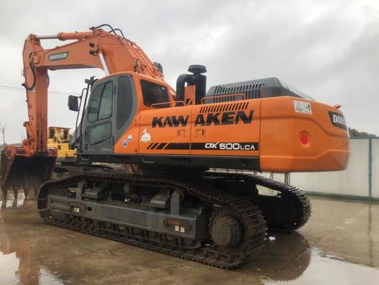 प्रयुक्त Doosan DX500LC उत्खनन, 50 टन बड़े ट्रैक वाला उत्खनन